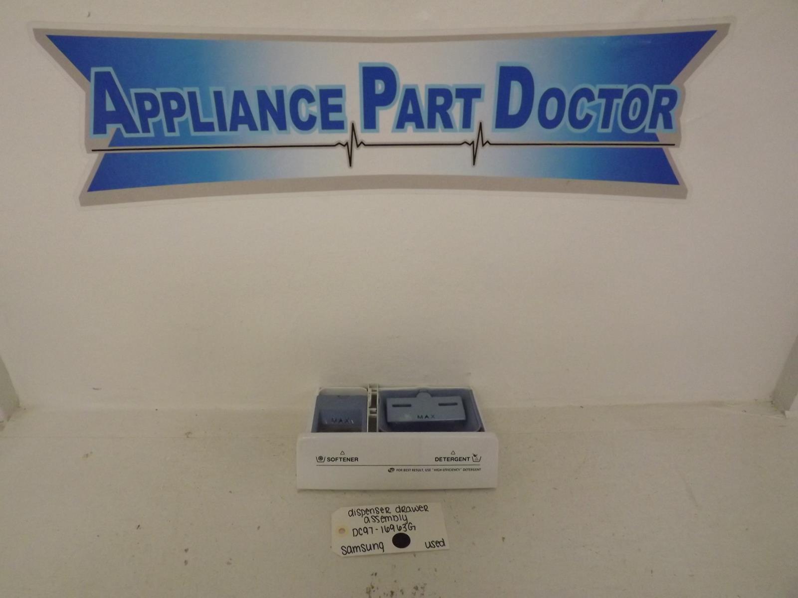 Samsung Washer DC97-16963G Dispenser Drawer Assembly Used Samsung Washer DC97-16963G Dispenser Drawer Assembly Used